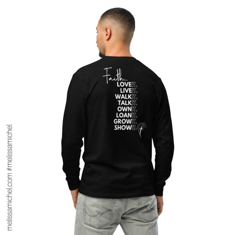 New! Faith Unisex Garment-Dyed Heavyweight Long-Sleeve Shirt - Picture 6 of 8